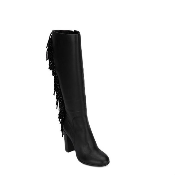 KENNETH COLE Justin Fringe Boot Studs Sz 6.5 - Picture 2 of 13